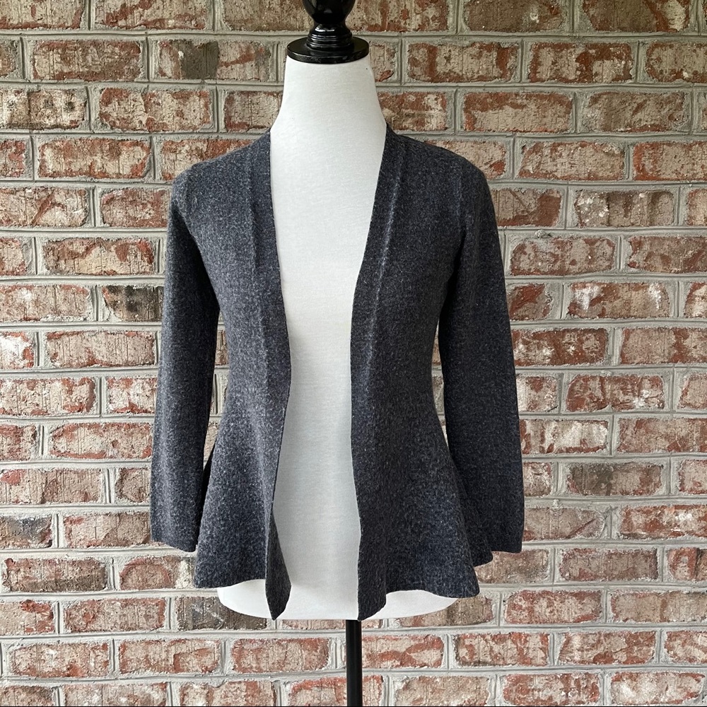Nanette Lapore Gray Open Cardigan Sweater Sz M